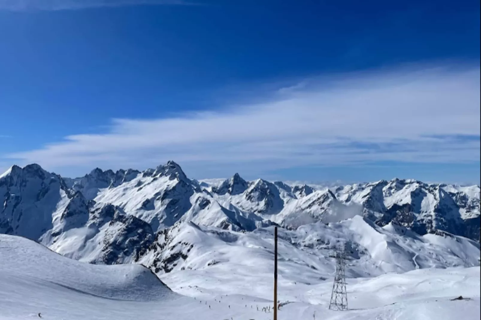 Résidence Balcon Des Pistes C-Gebiet Winter 1 km