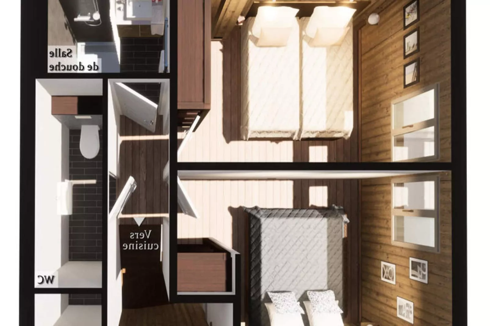 Résidence Le Soleil Levant - Bedroom