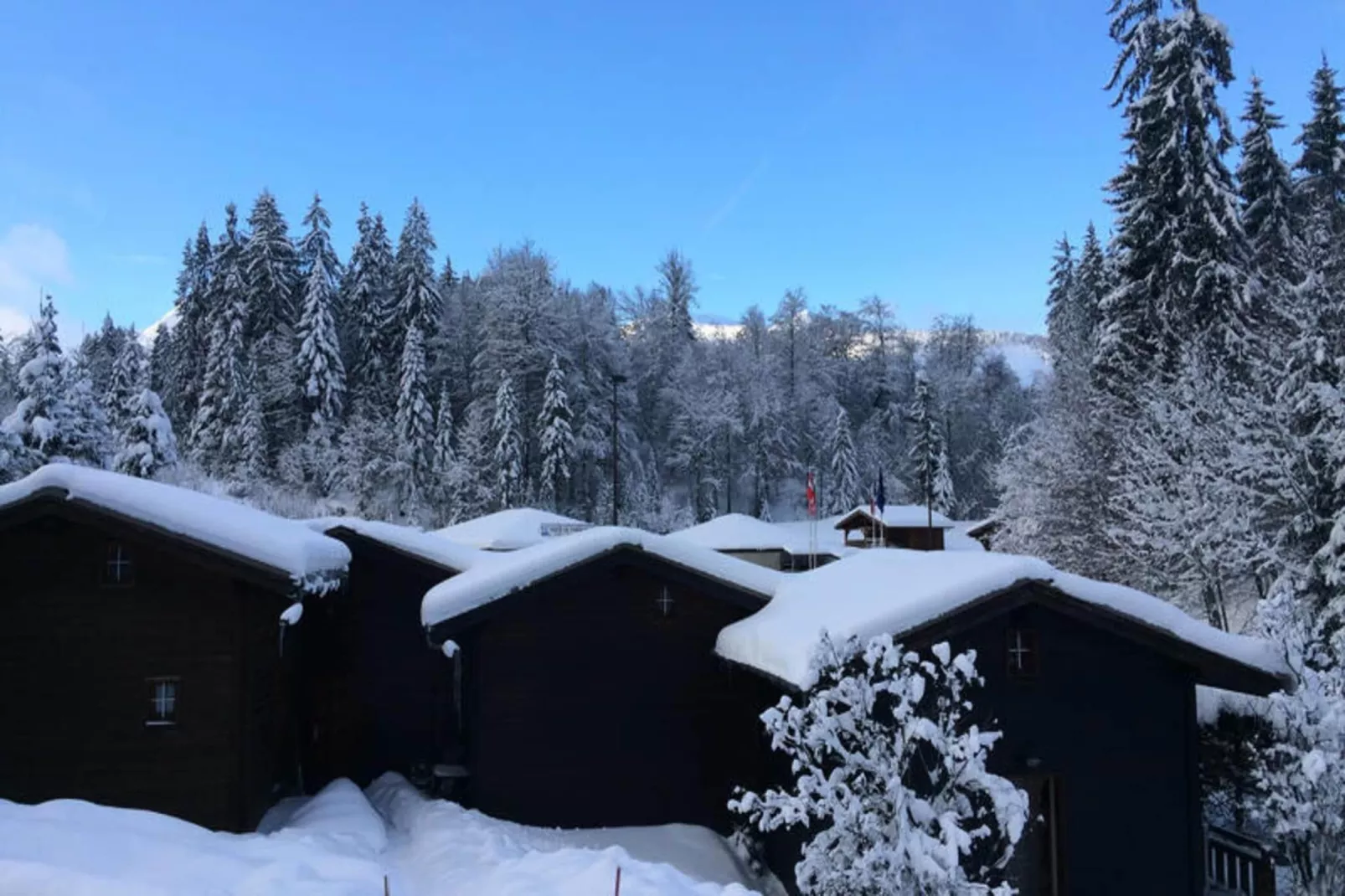 Chalets à Les Carroz-d'Arâches-Aussicht Winter