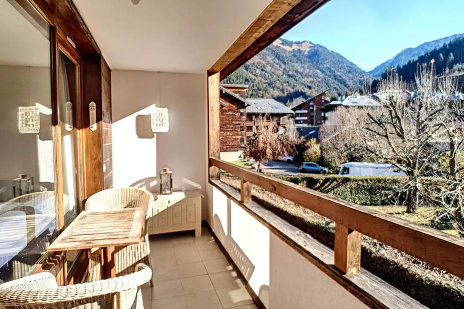 Appartements à Saint Jean d'Aulps-Terrasse/Balkon