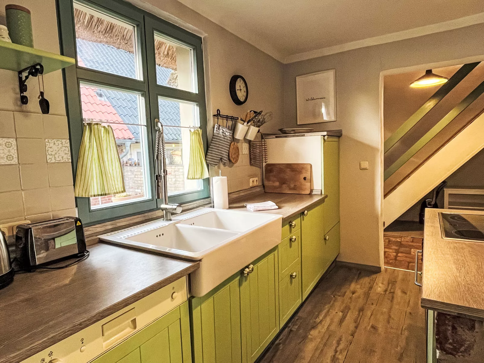 Reetgedecktes Ferienhaus Seelchen-Drinnen