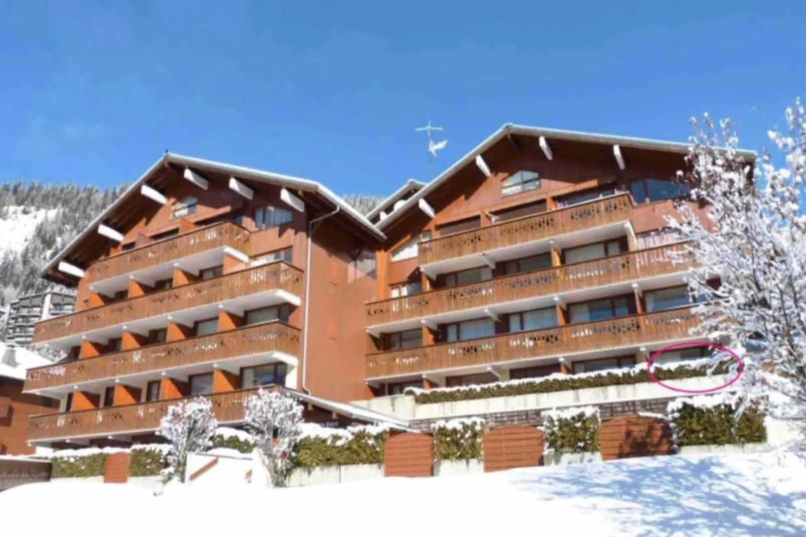 Appartements à La Clusaz-Exterior in winter