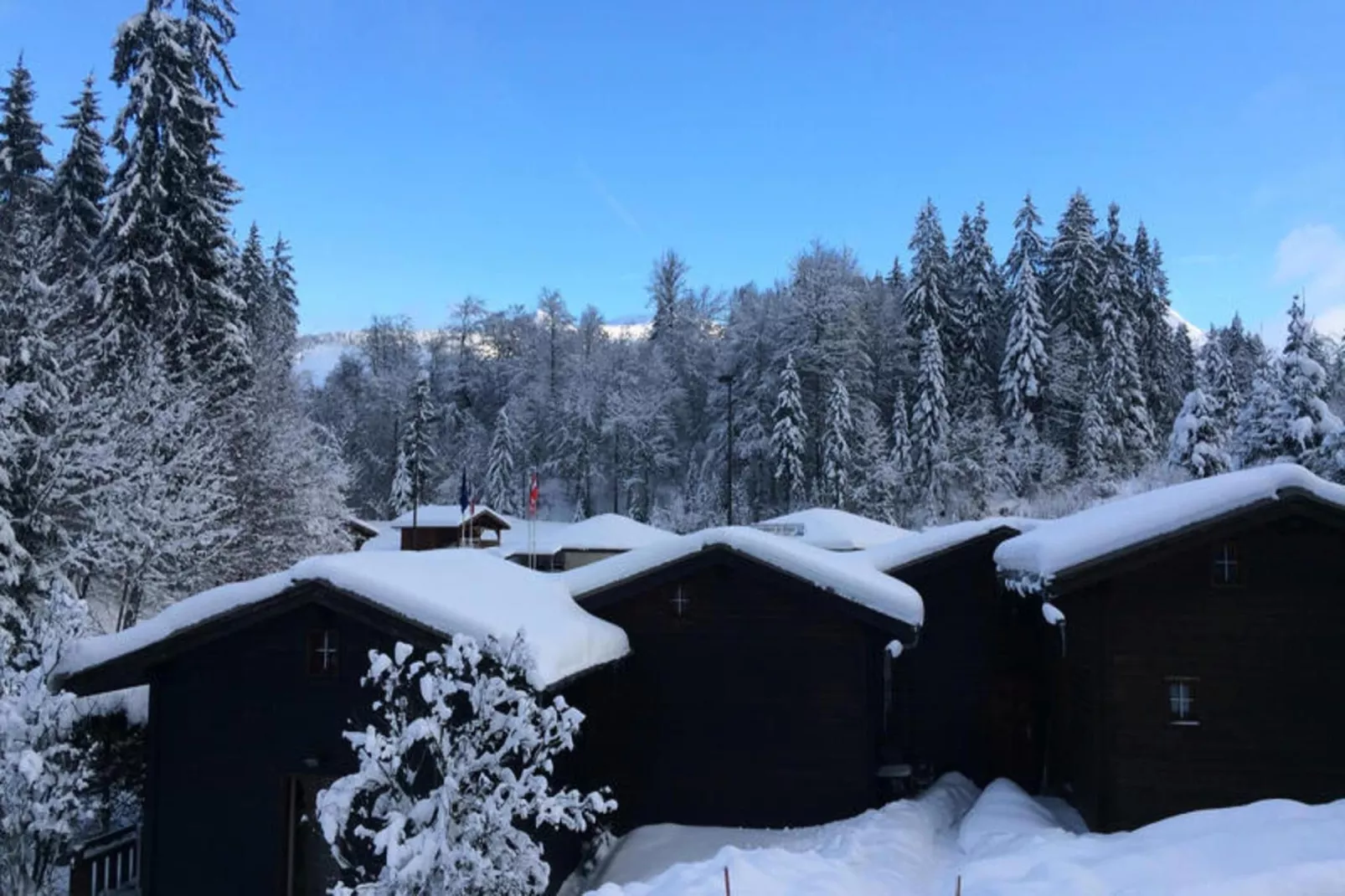 Chalets à Les Carroz-d'Arâches-Aussicht Winter