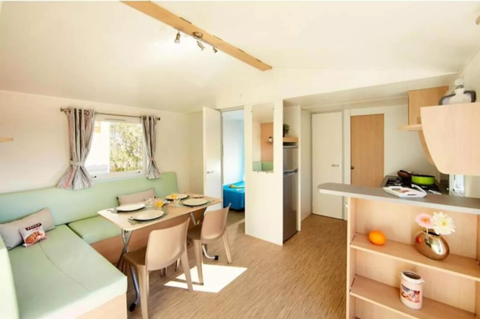 Mobil-home 4 pers. proche plage-Exterior in summer