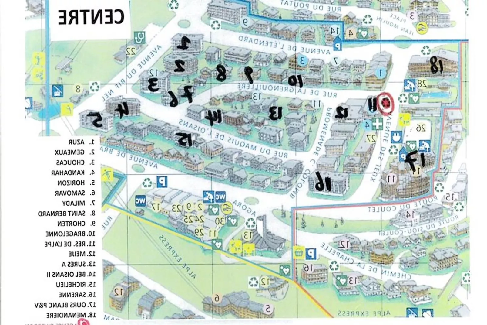 Résidence Menandiere-Aussicht Sommer