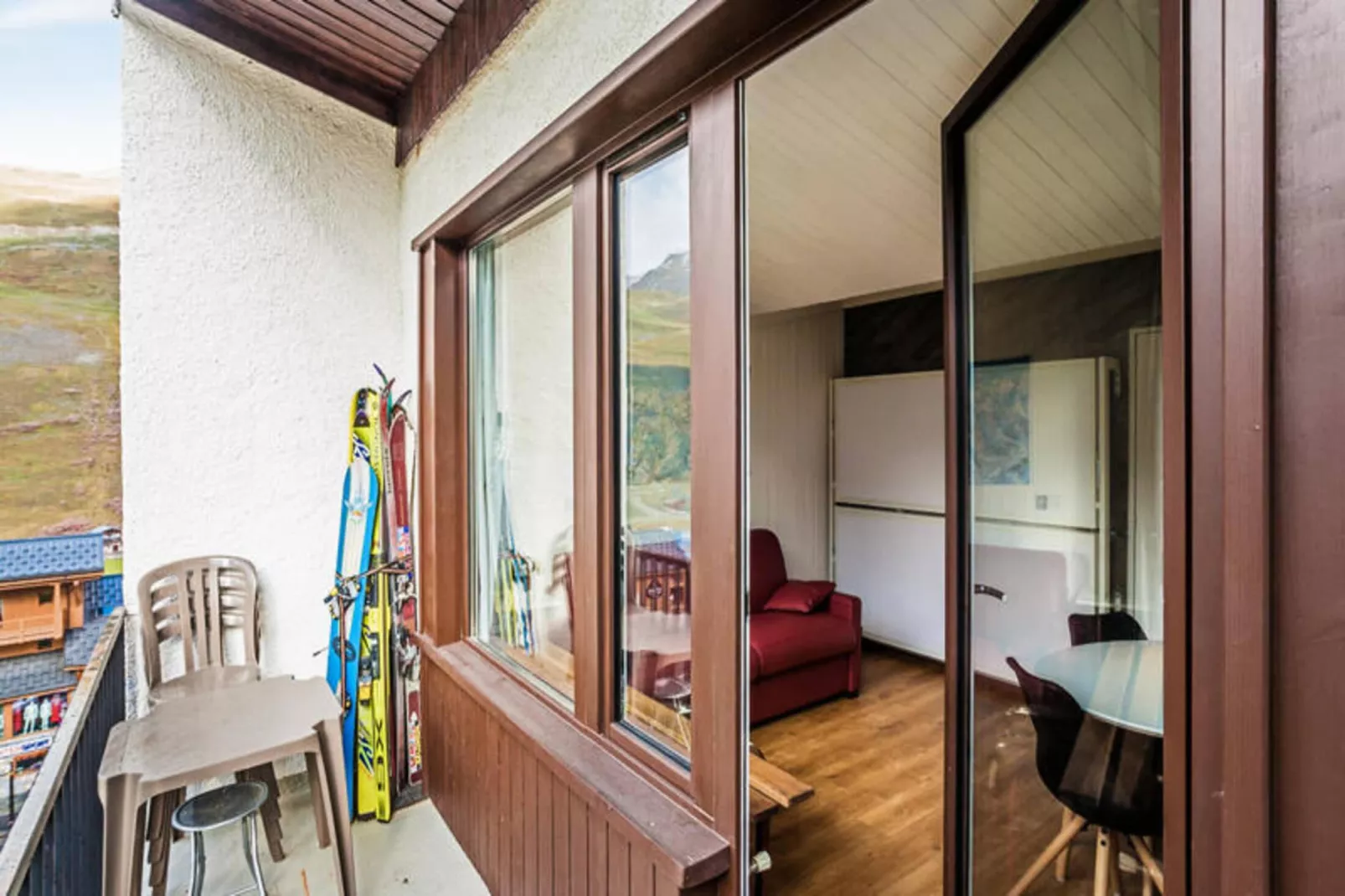Appartement à Tignes avec accès direct aux pistes-Terrasse / balcon