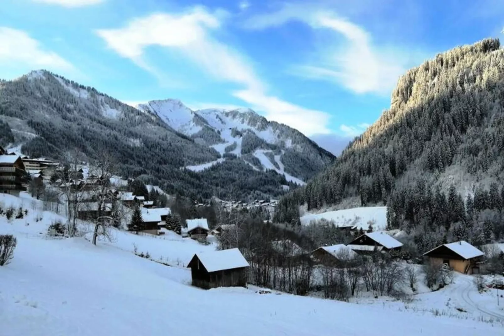 Résidence Chaumiere Des Neiges-Vue d'hiver