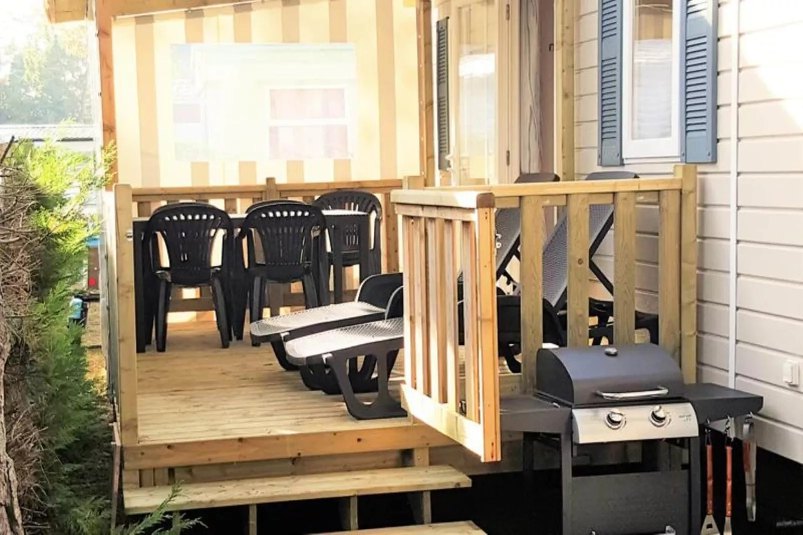 Mobil-home 4 pers. proche plage-Exterior in summer