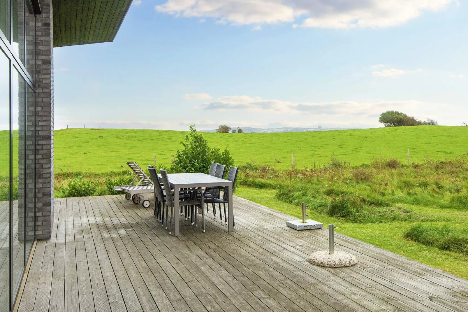 8 person holiday home in Knebel-Water view