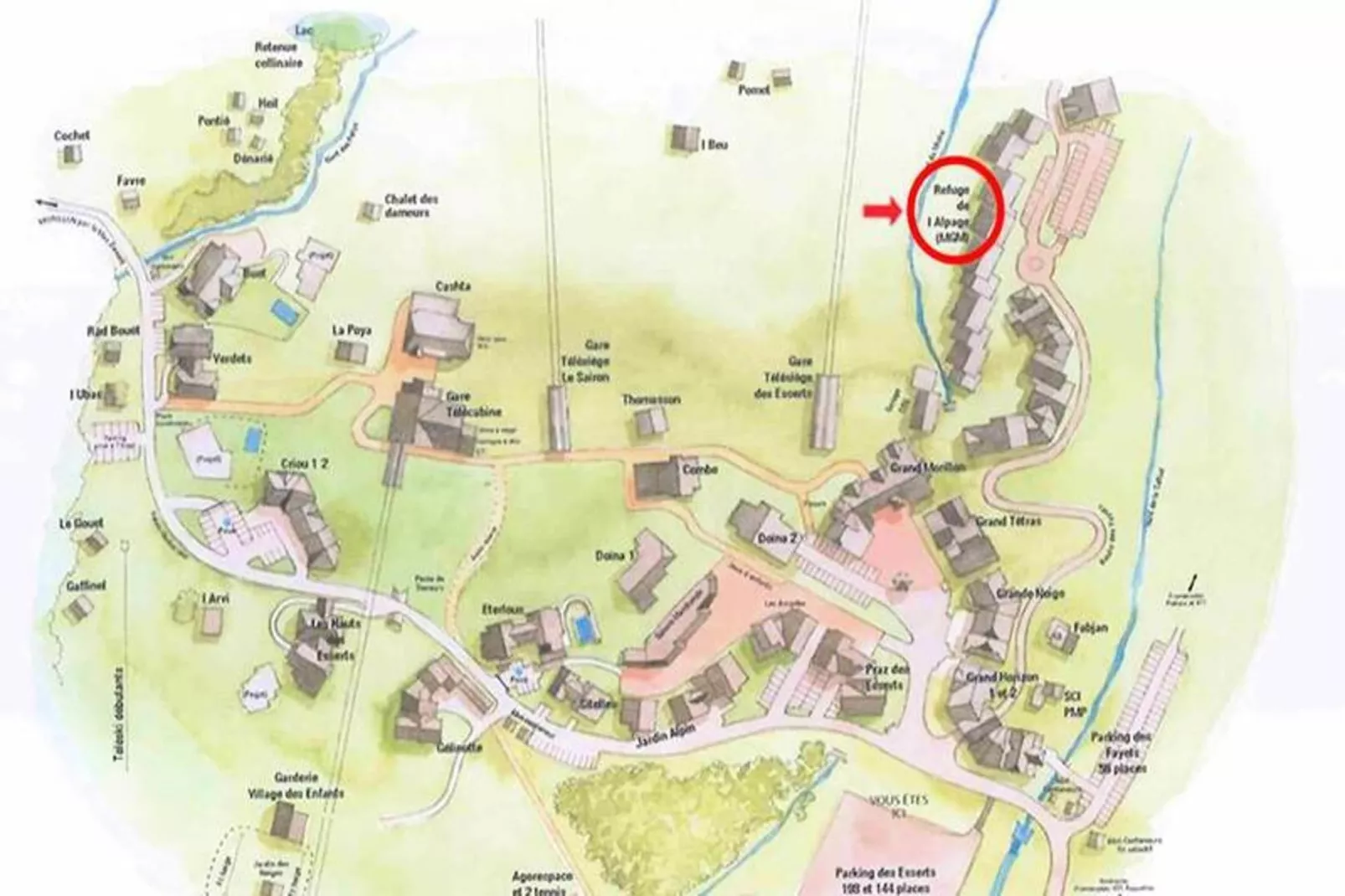 Résidence Refuge De L'alpage Bat F-Area within 1km in winter