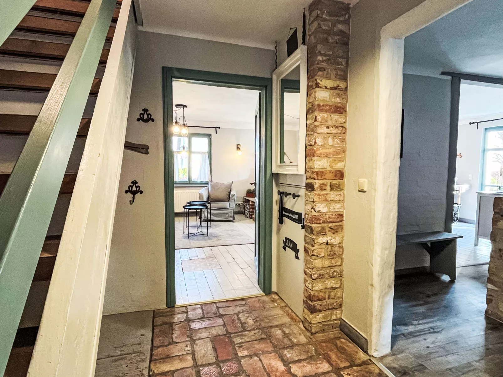 Reetgedecktes Ferienhaus Seelchen-Drinnen