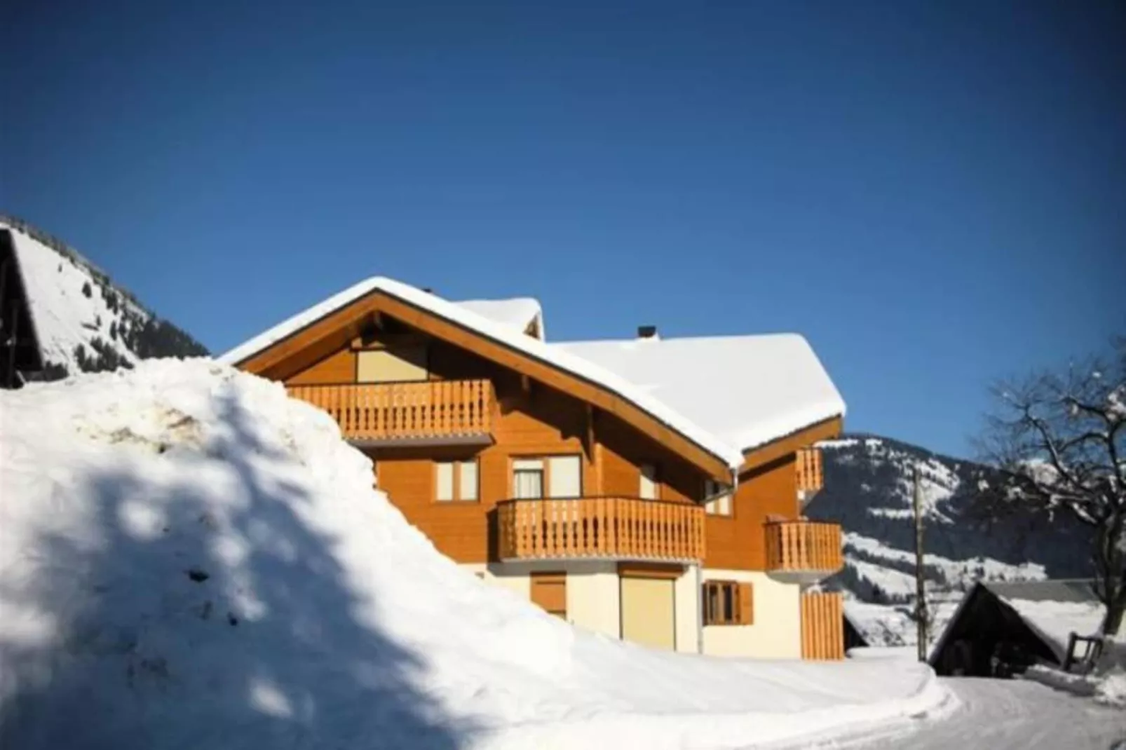 Résidence Les Balcons De Chatel-Exterior in winter