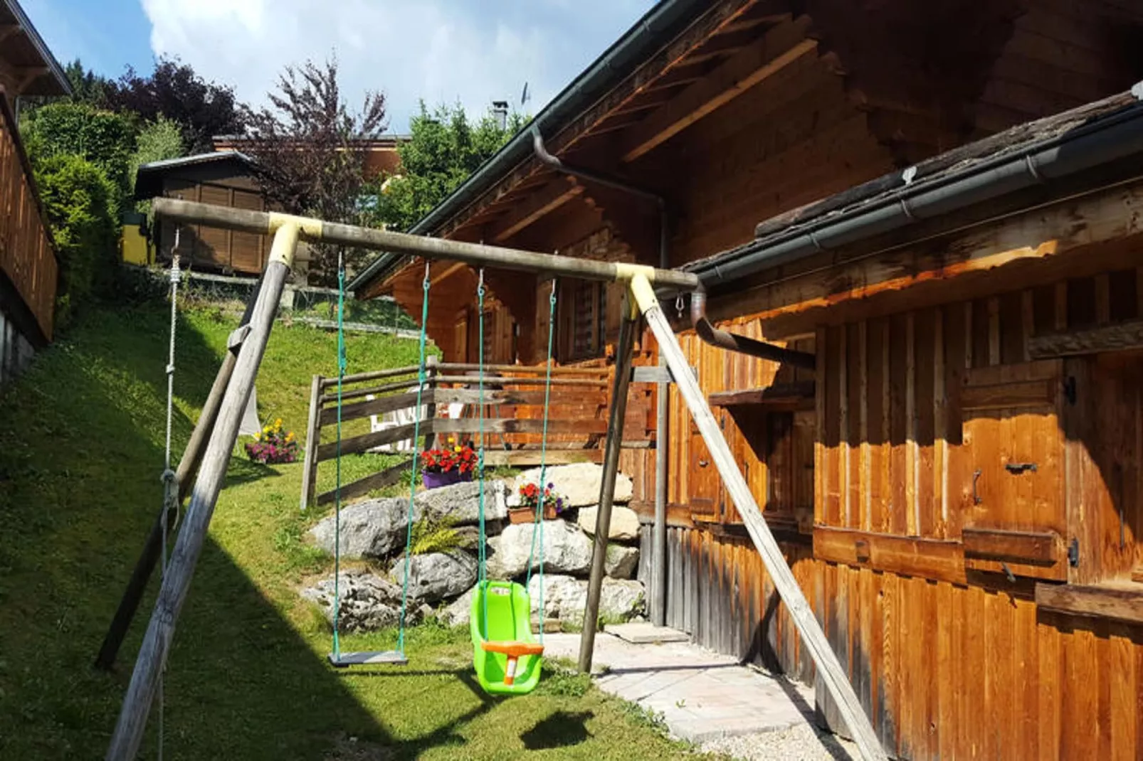 Chalets à Morzine-Garten Sommer