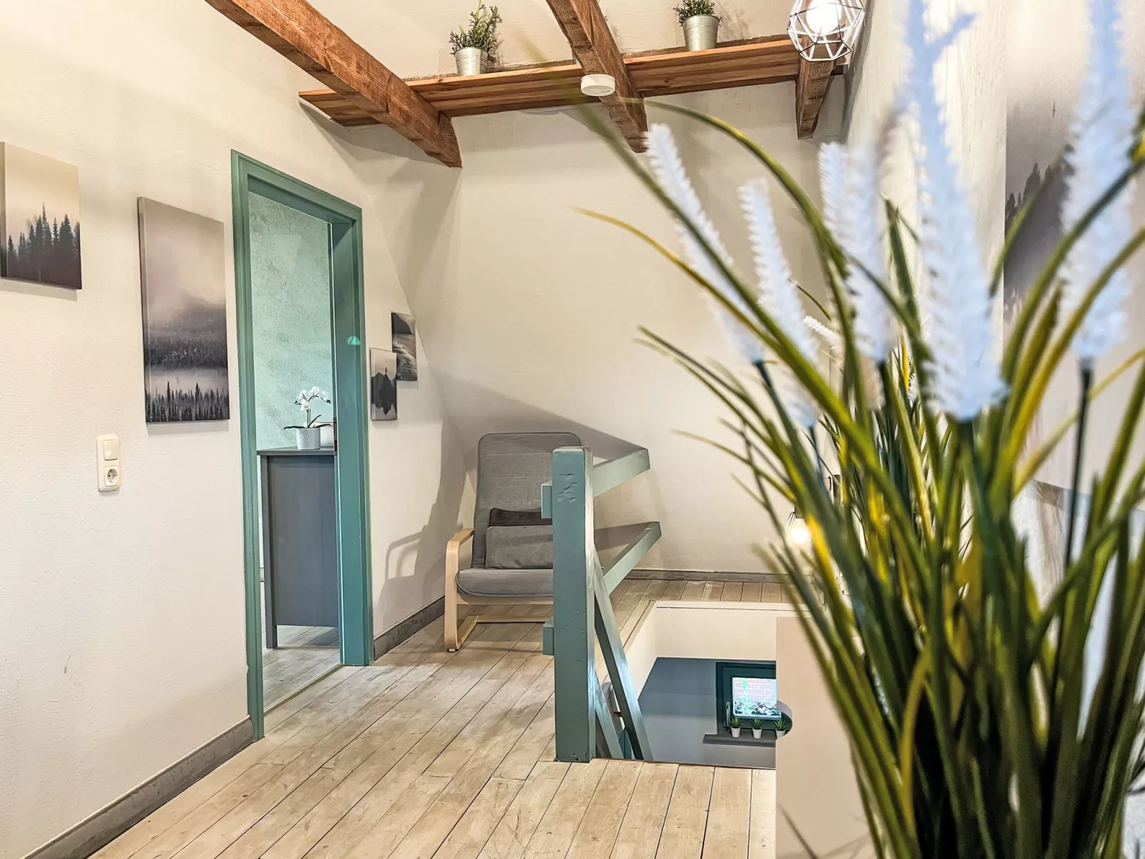 Reetgedecktes Ferienhaus Seelchen-Drinnen