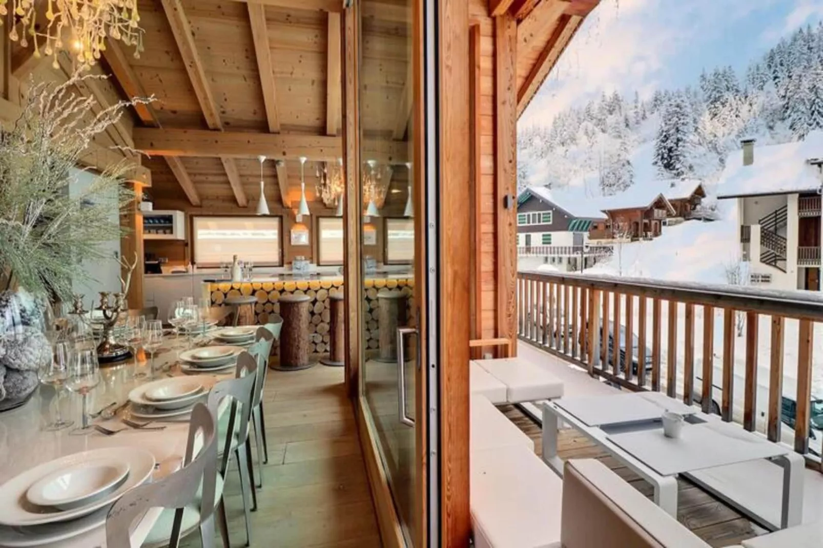 Résidence Explorer Meleze-Terrasse/Balkon