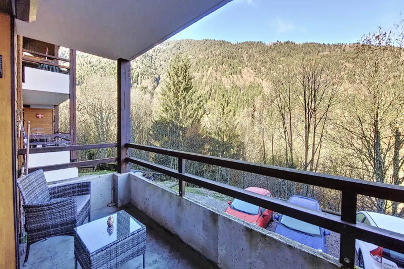 Appartements à Saint Jean d'Aulps-Terrasse/Balkon