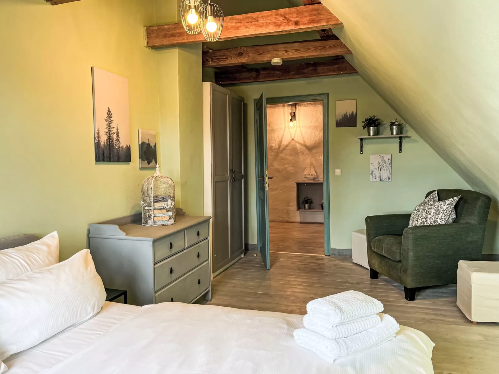 Reetgedecktes Ferienhaus Seelchen-Drinnen