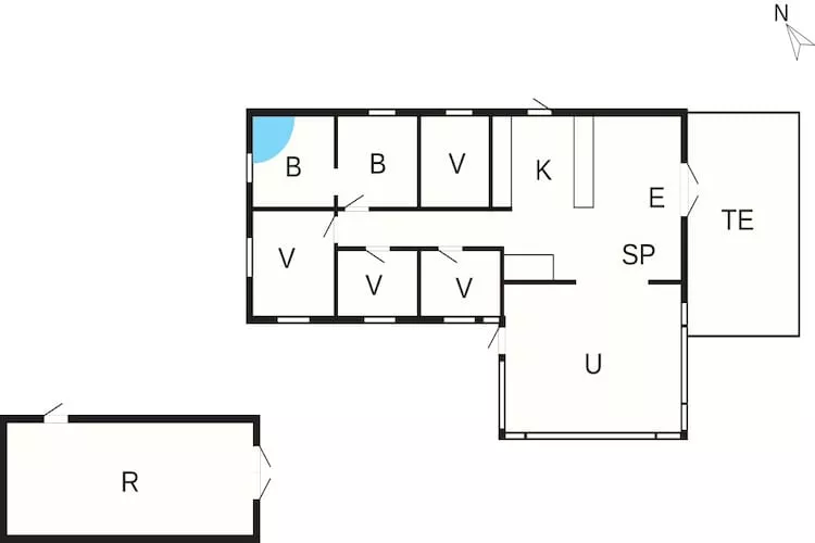 Secluded Lagoon Retreat in Hou-By Traum-Floor plan