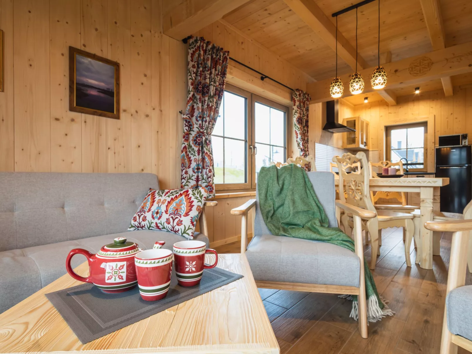 Krokus Tal Dorf unter der Tatra