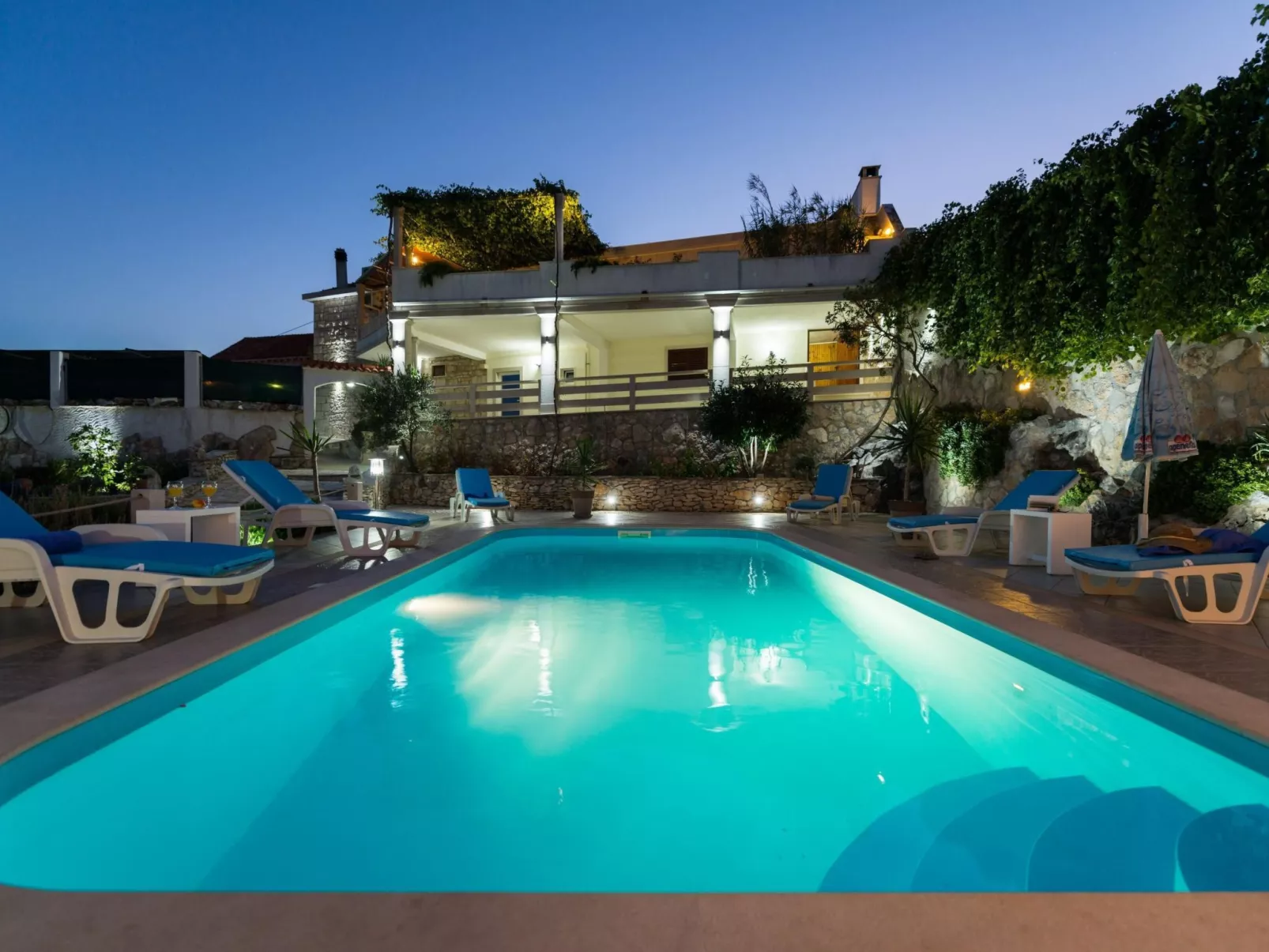 Ferienvilla "Lucian" mit Blick auf das Wasser