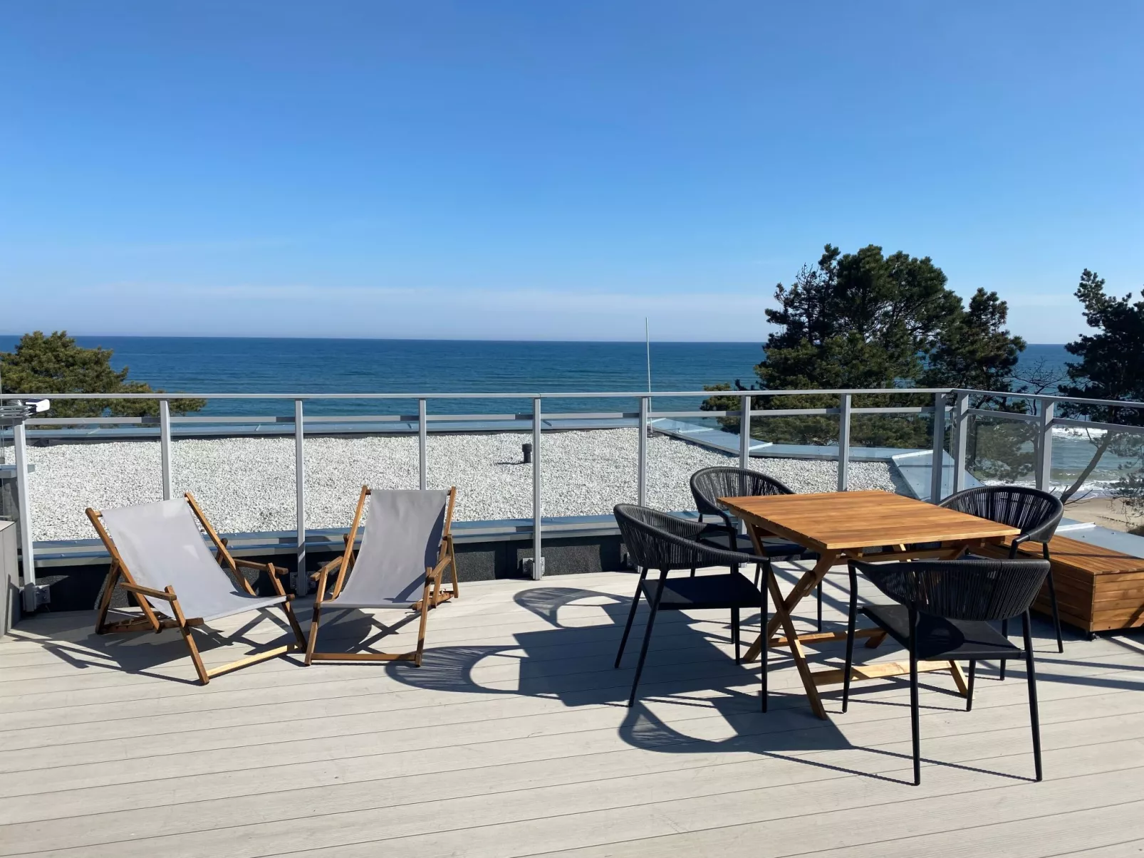 Appartement in Gąski mit Terrasse