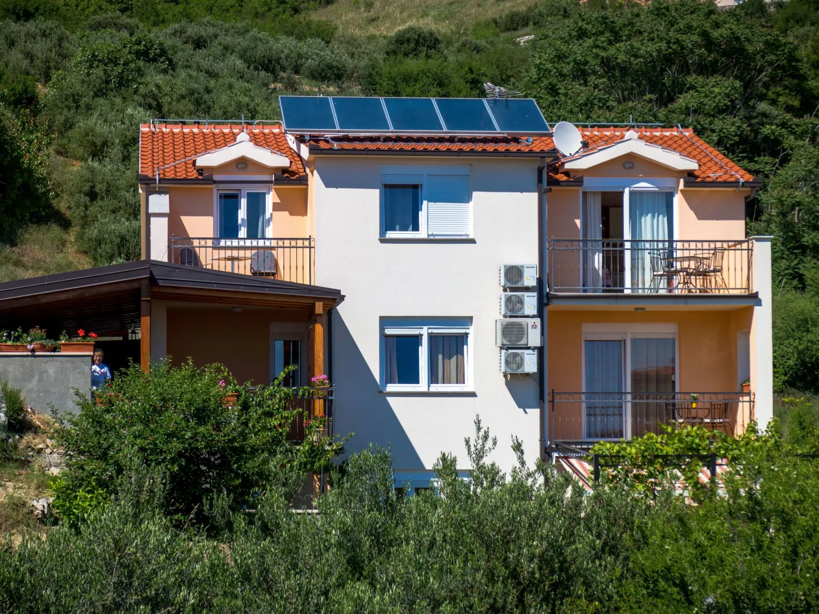 Studio im Erdgeschoss für zwei Personen mit einer Terrasse