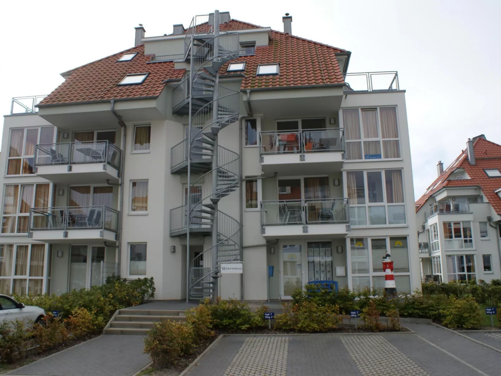 Wohnung in Strandnähe mit Sauna und Kamin