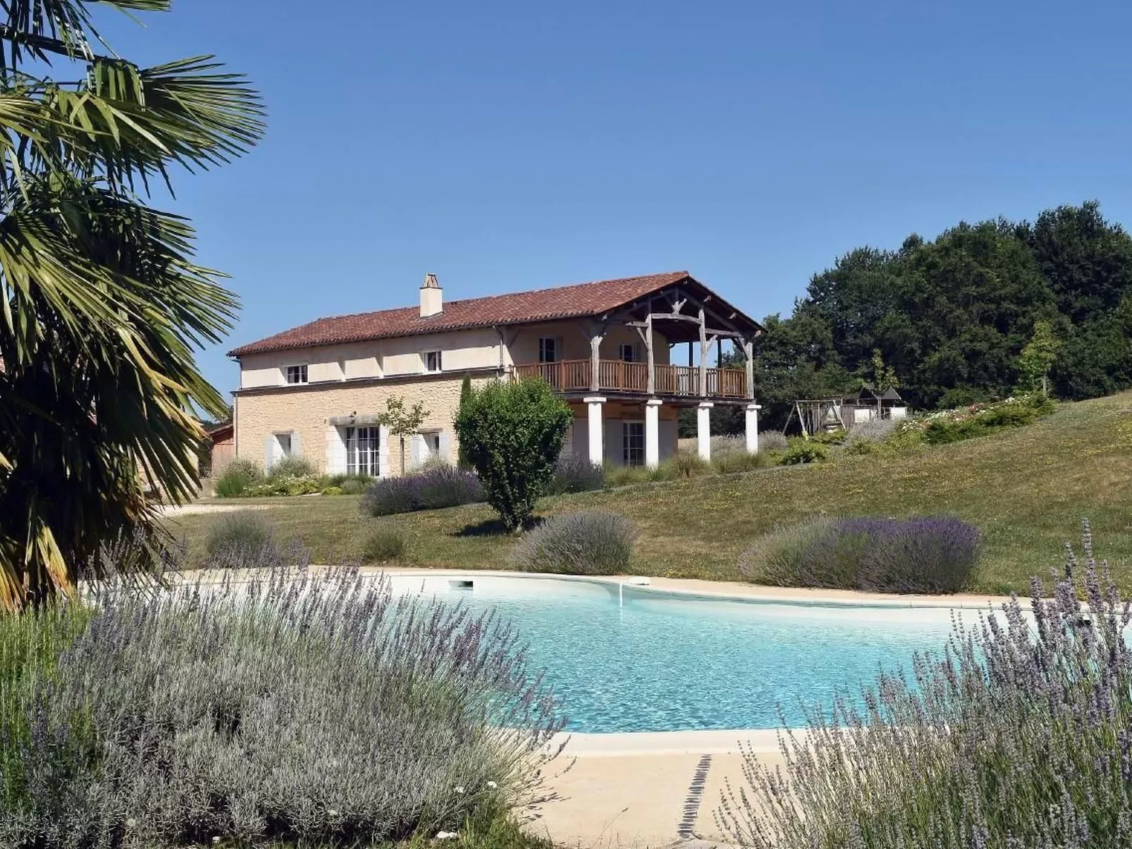 Swimmingpool, ruhig auf dem Land für zwei