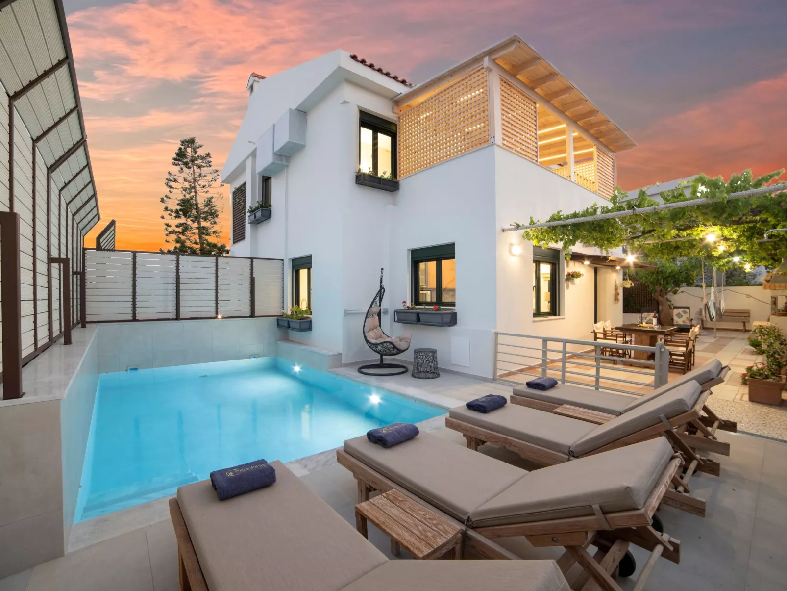 Villa Krevatina mit privatem Pool und großer Veranda