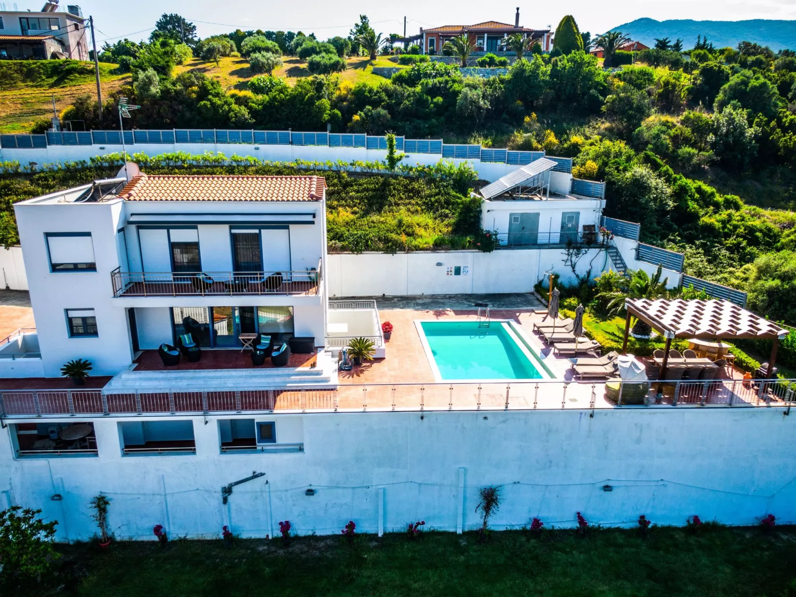 Mit Privatpool für 9 Personen ca. 200 m&sup2; in Pounta, Ägäis (Skiathos)