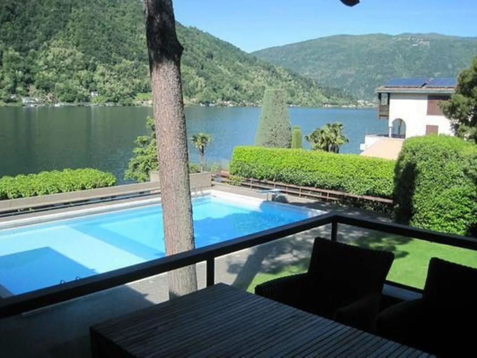 Exklusives Apartment, am Luganersee, mit Außenpool
