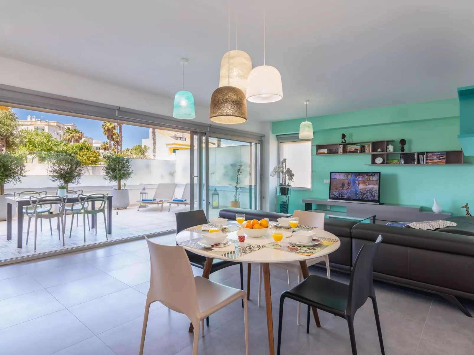 Garten Design brandneue Wohnung mit Pool