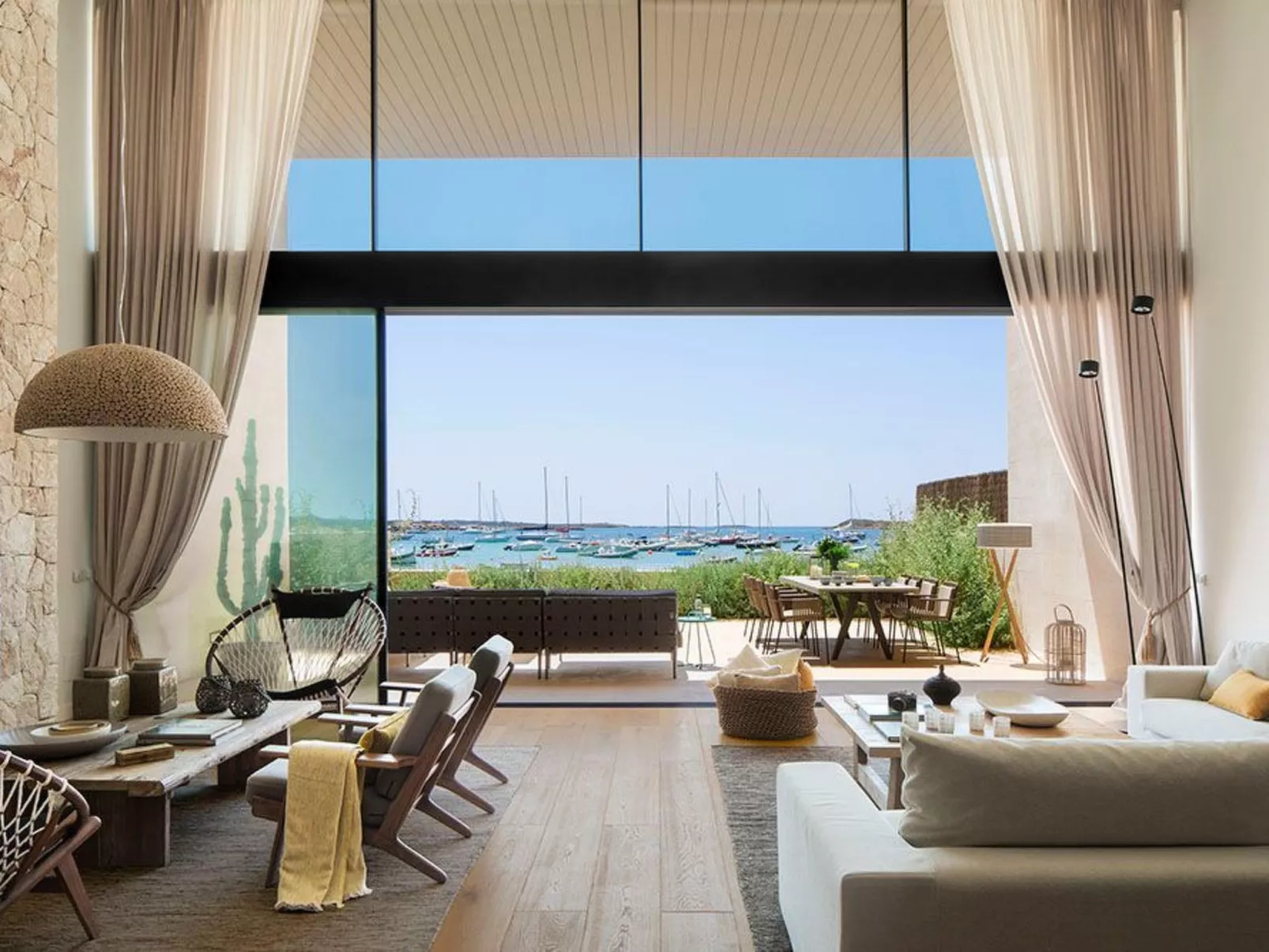 Haus "Colonia Beach" mit Blick auf das Wasser