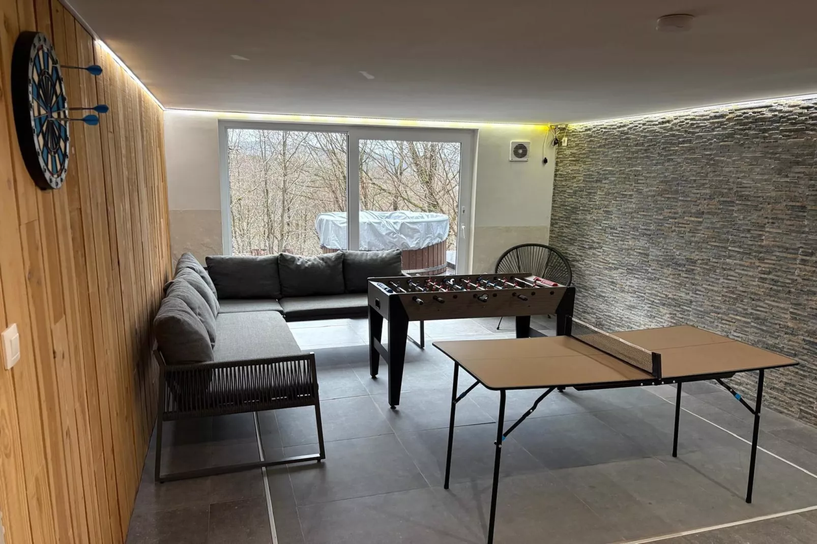 Blue Wood-Wohnzimmer