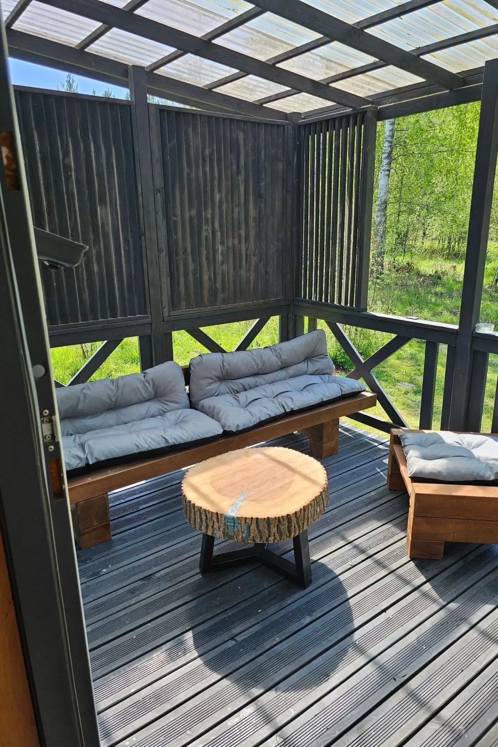 Ganzjahreshäuschen - blau-Inside