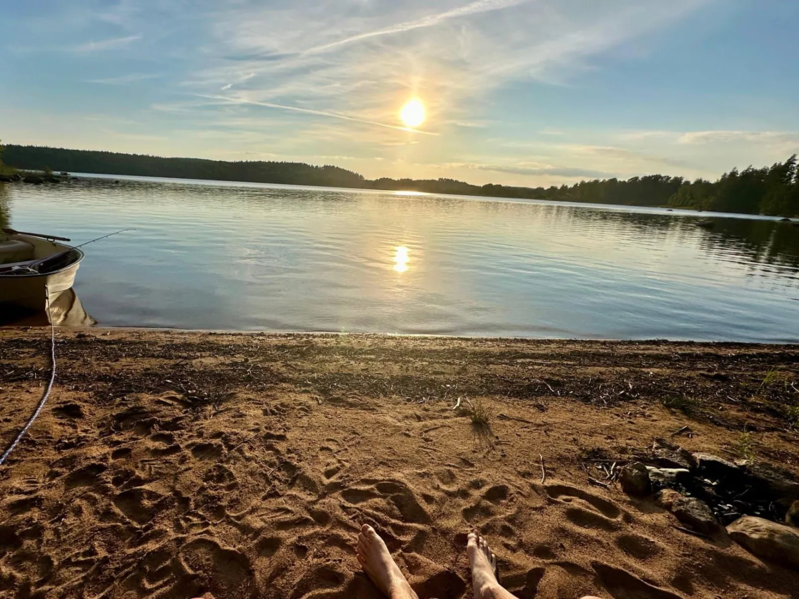 In Målilla Boote Sauna  See-Draußen