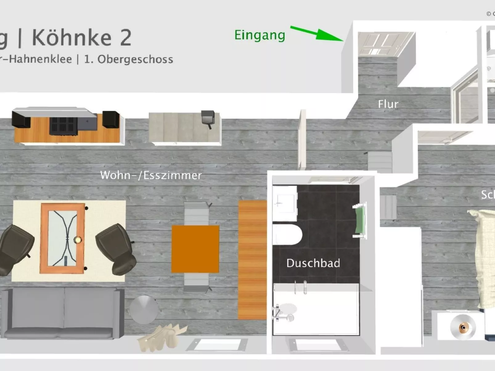 Ferienwohnung mit Boxspringbett-Drinnen