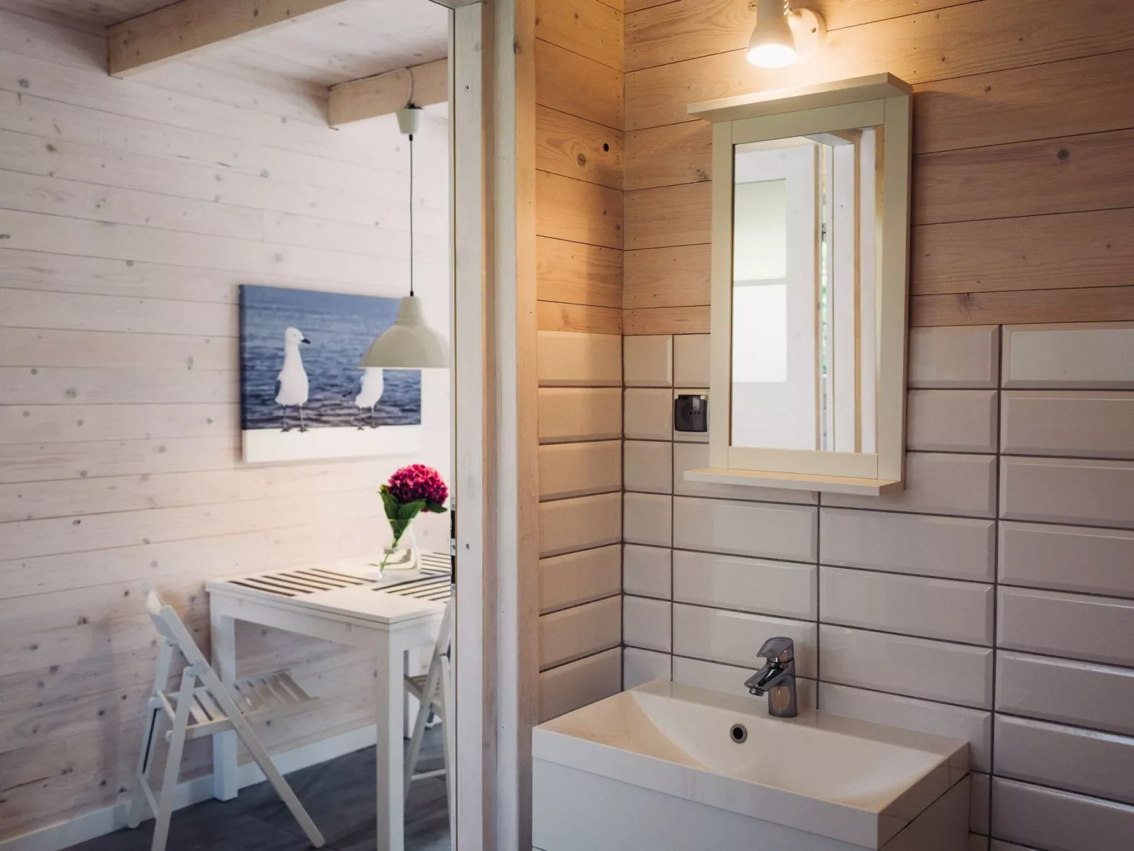 Marynarskie Domki mit der Aussicht auf Spielplatz