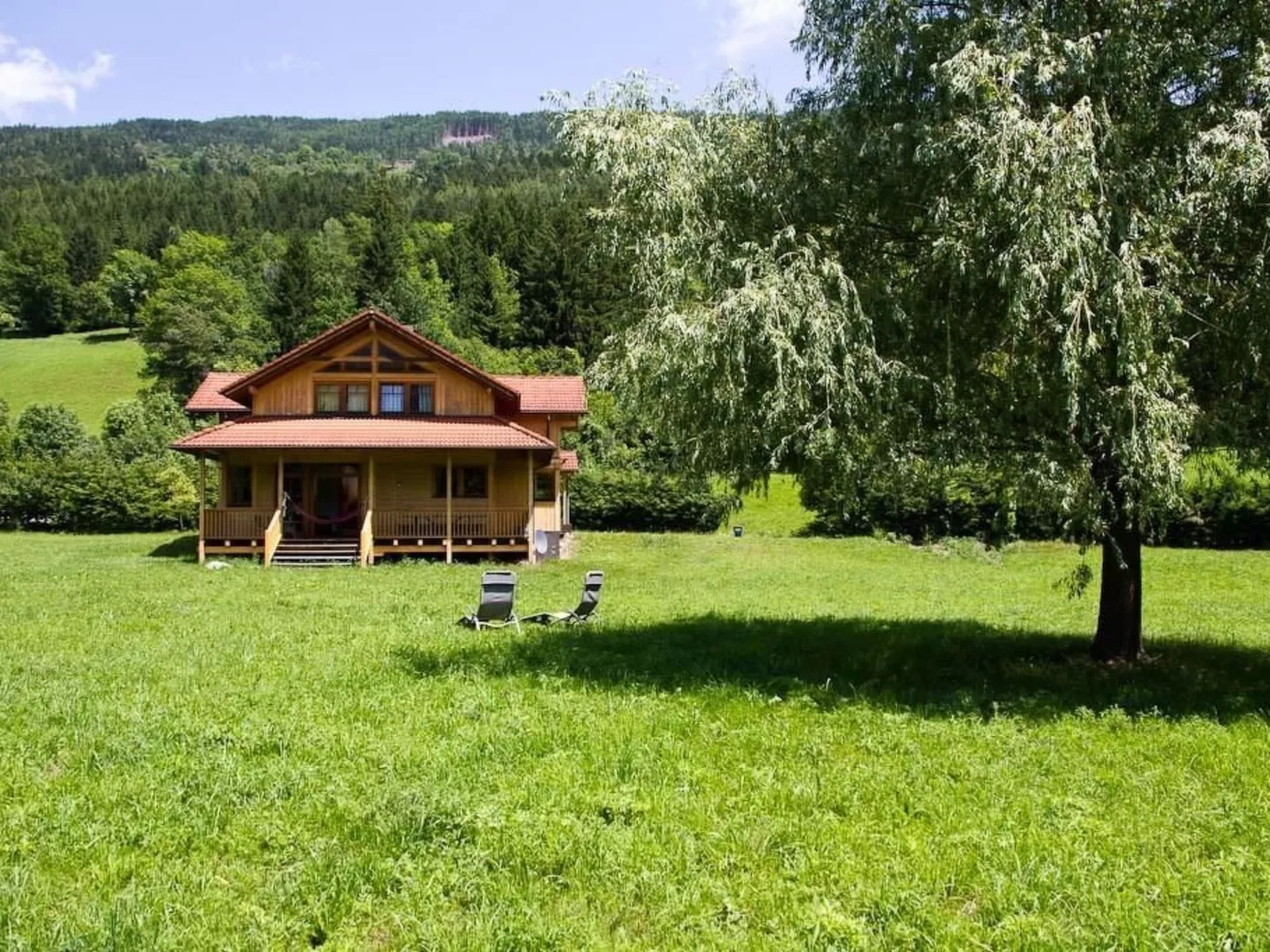 Komfortables Vollholzhaus in Fischertratten