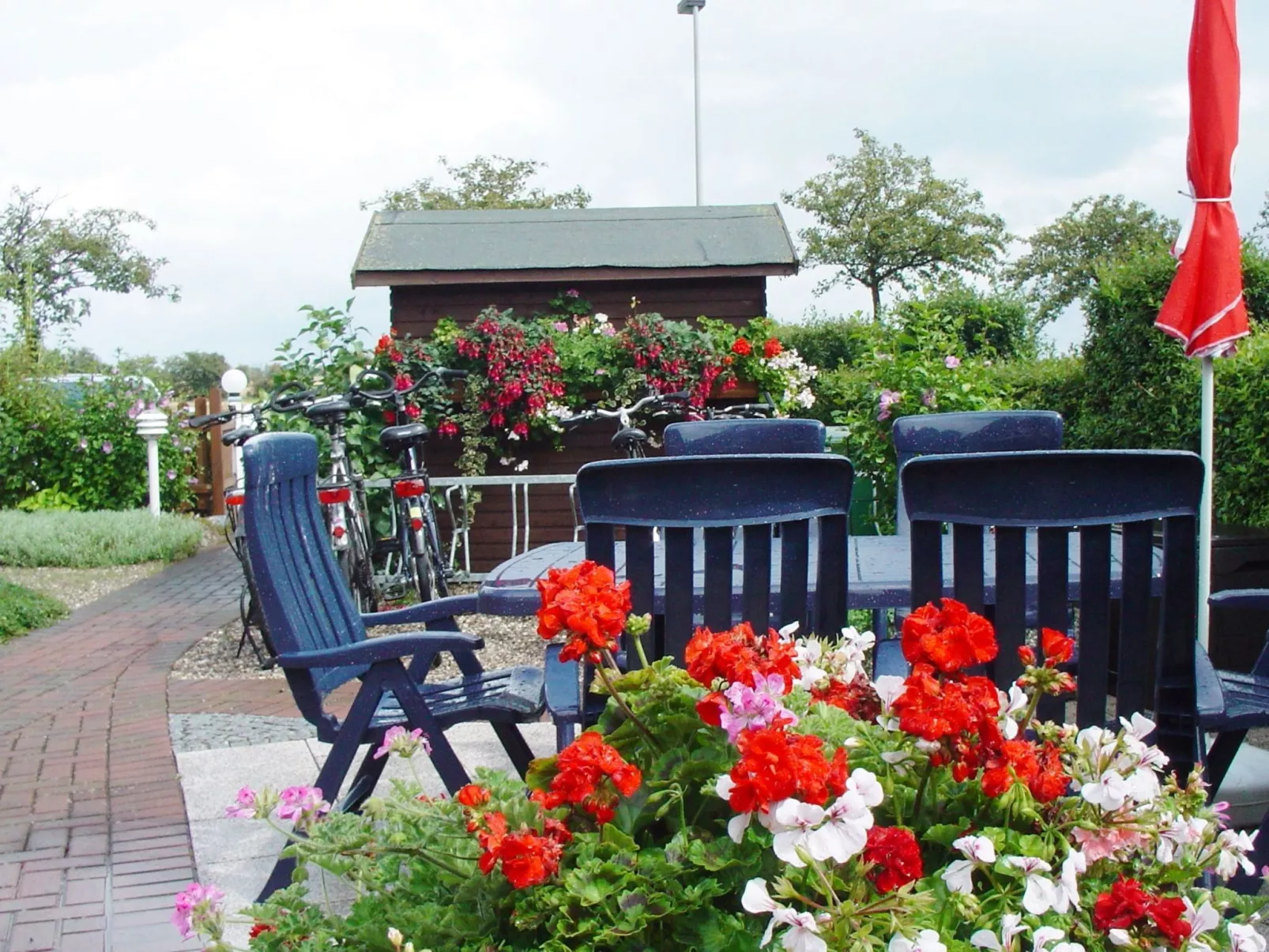 Wohnung in Neue Tiefe mit Terrasse, Garten und Grill
