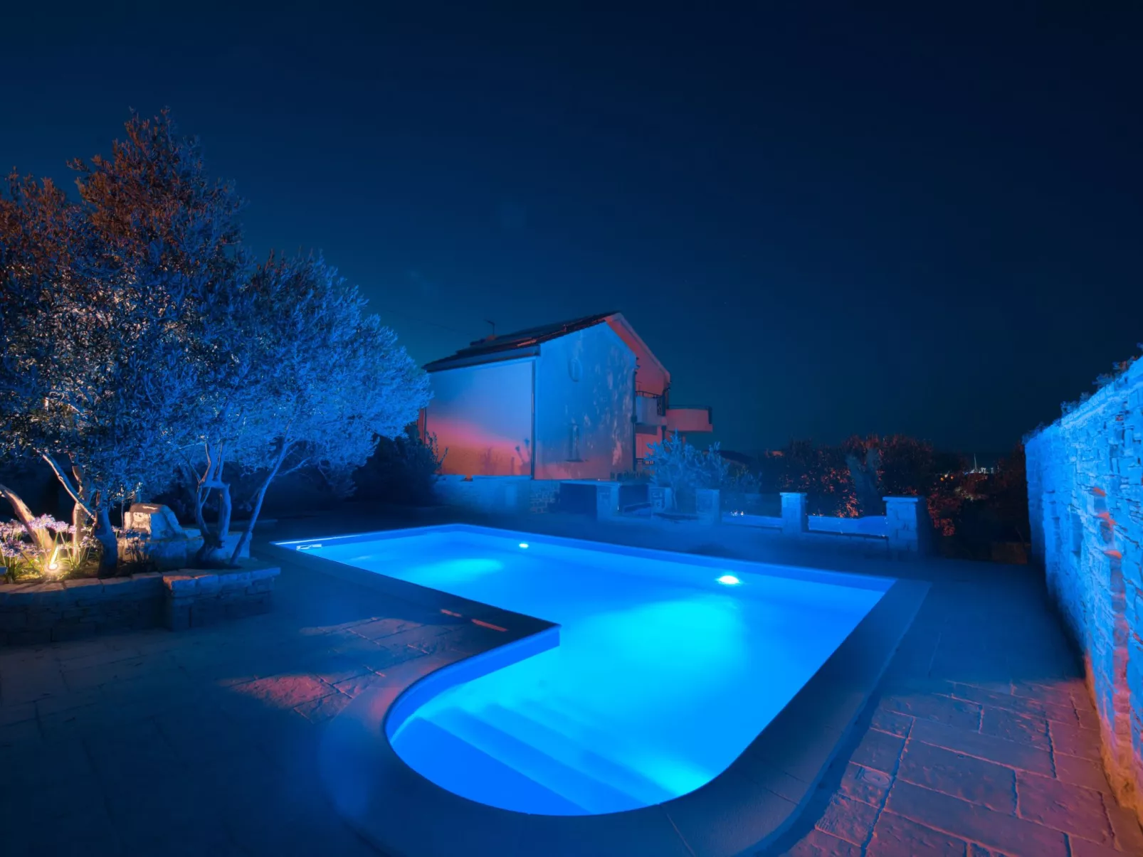 Wohnung "Villa Kos A-1" mit Pool-Draußen