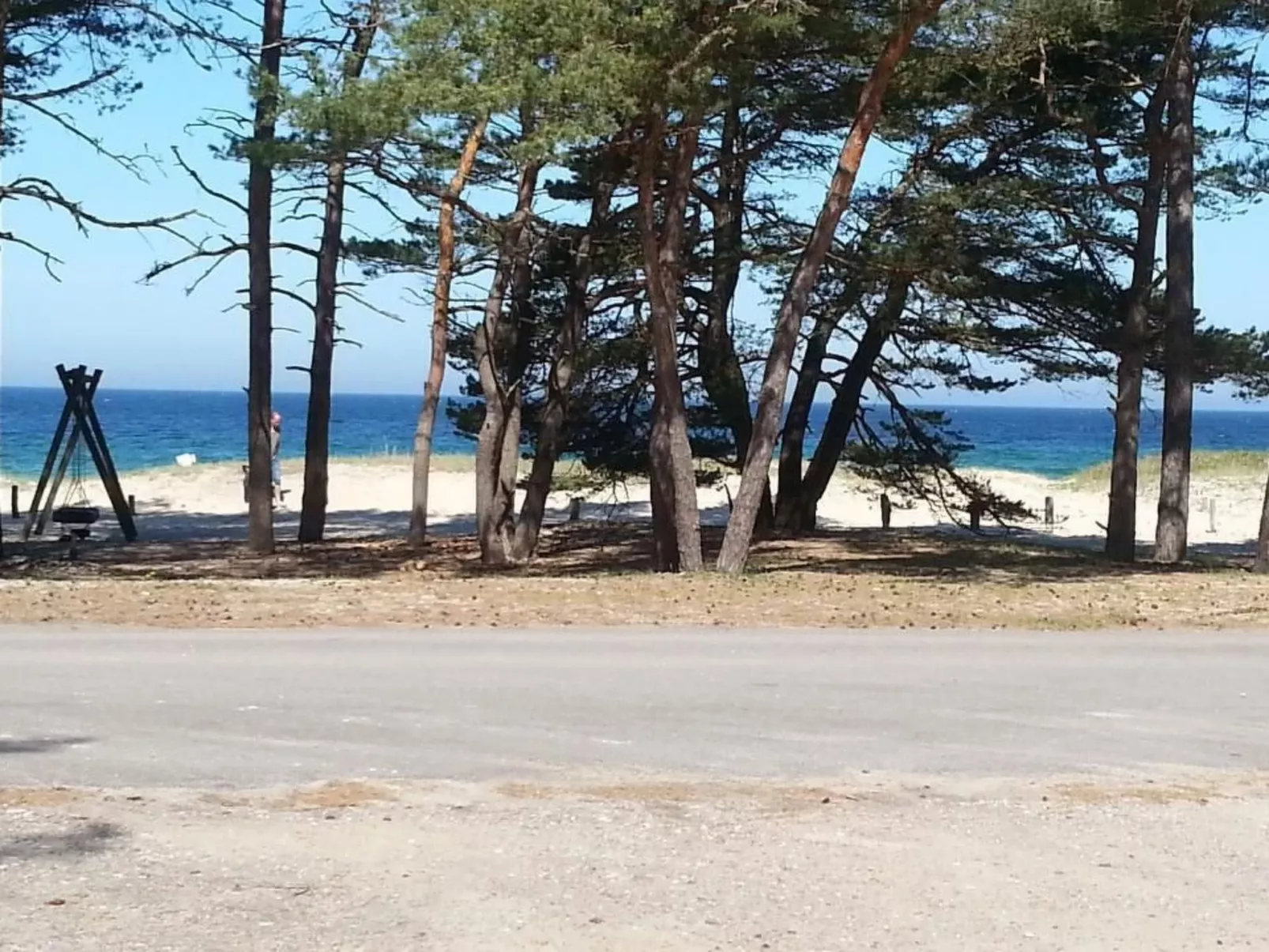 Niedliches Schwedenhaus.-Draußen