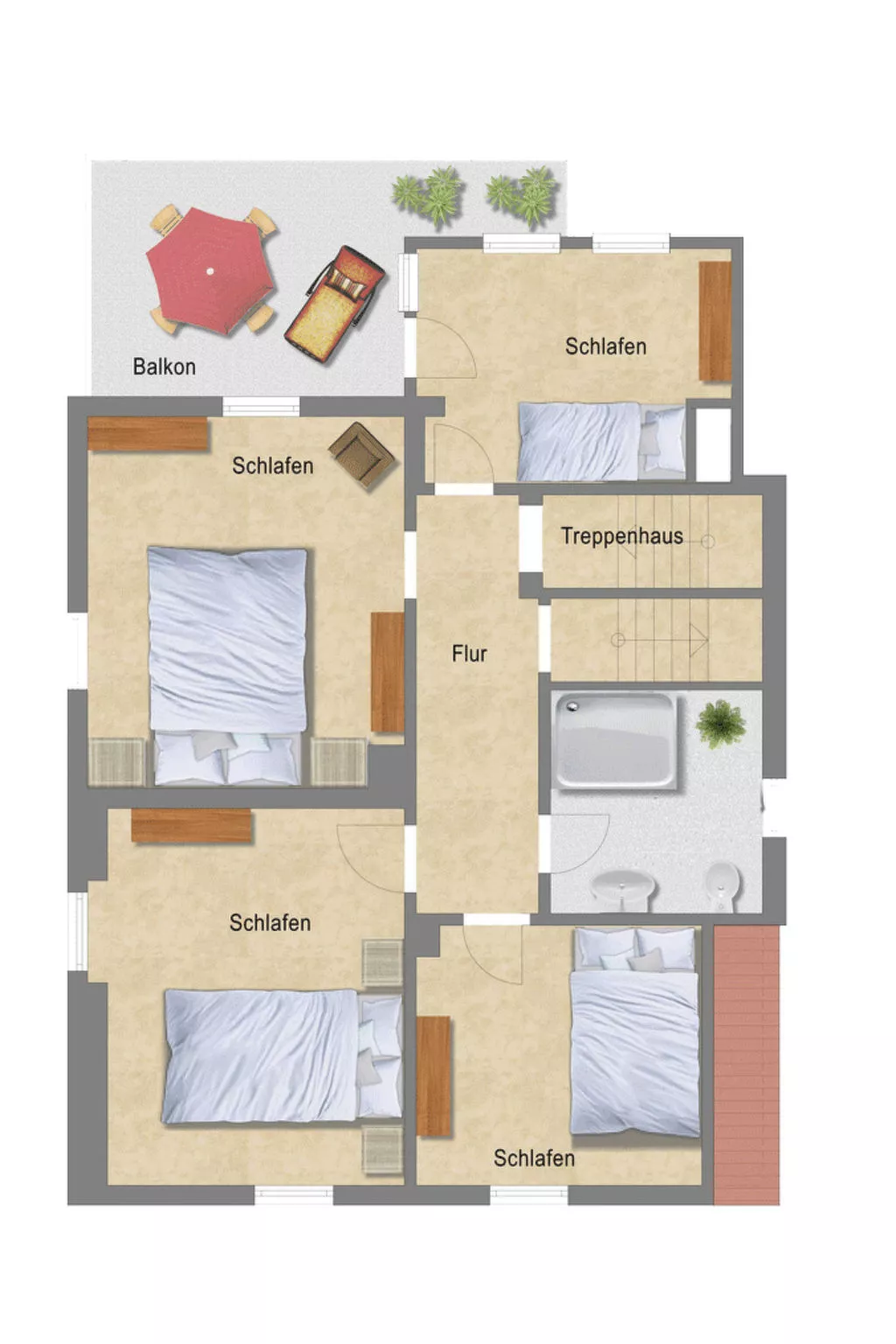 Modernes, gemütliches Ferienhaus mit Terrasse und Garten