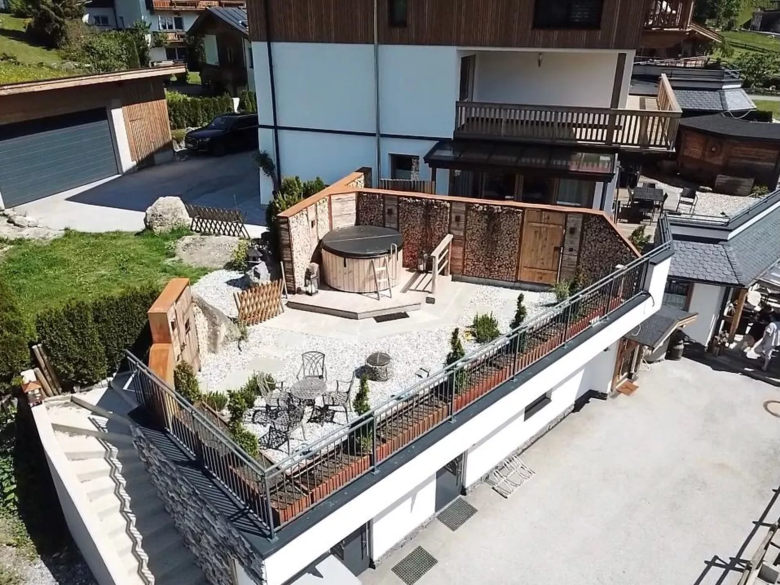 Luxuriöse Ferienwohnung mit Terrasse