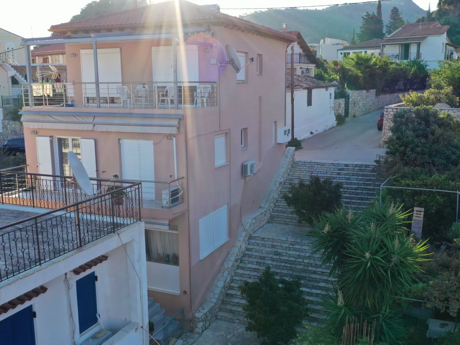 Charmantes Appartement in Derveni-Draußen