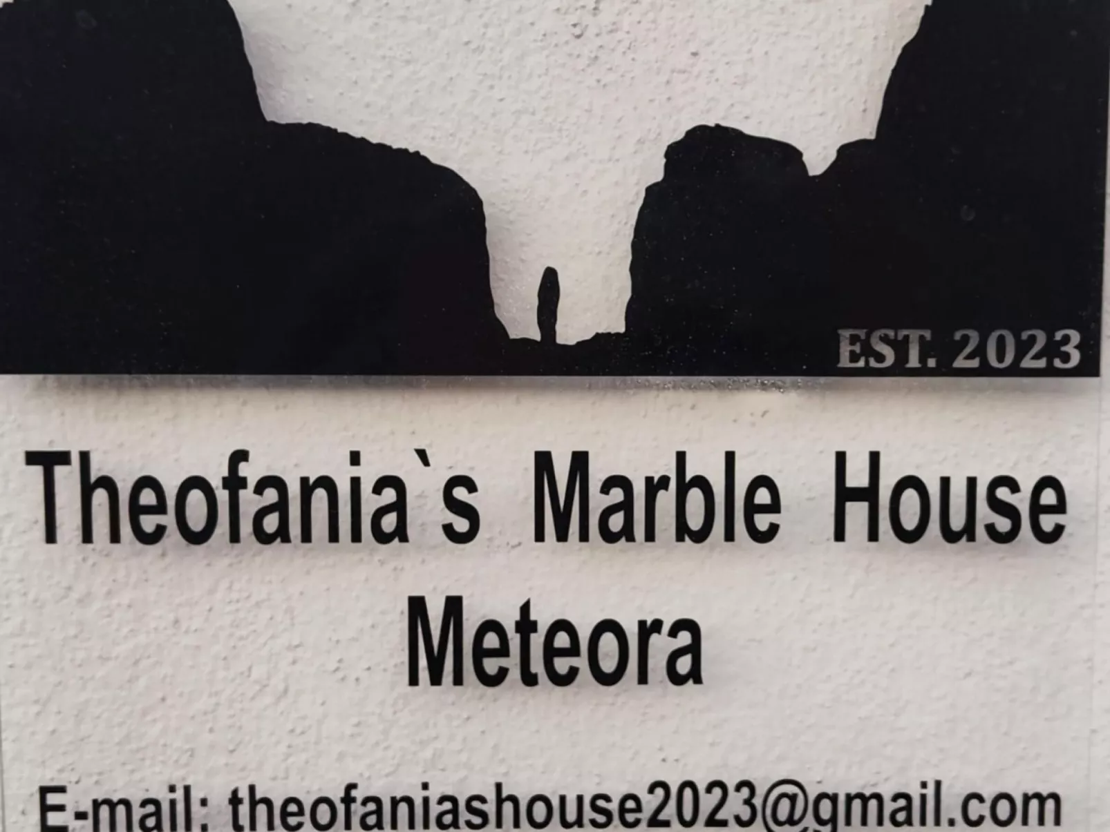 Theofanias Marmorhaus Meteora-Draußen