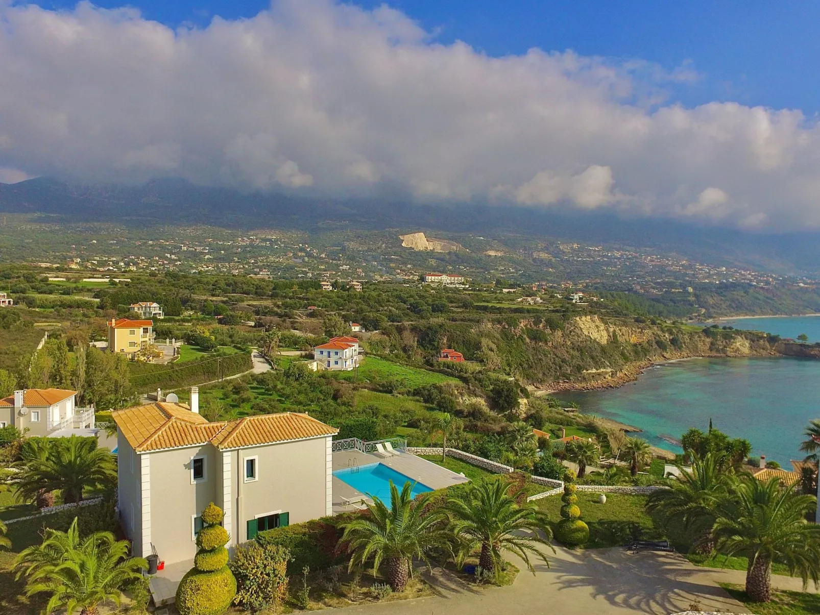 Ferienvilla "Seaspray" mit Blick auf das Wasser-Dehors