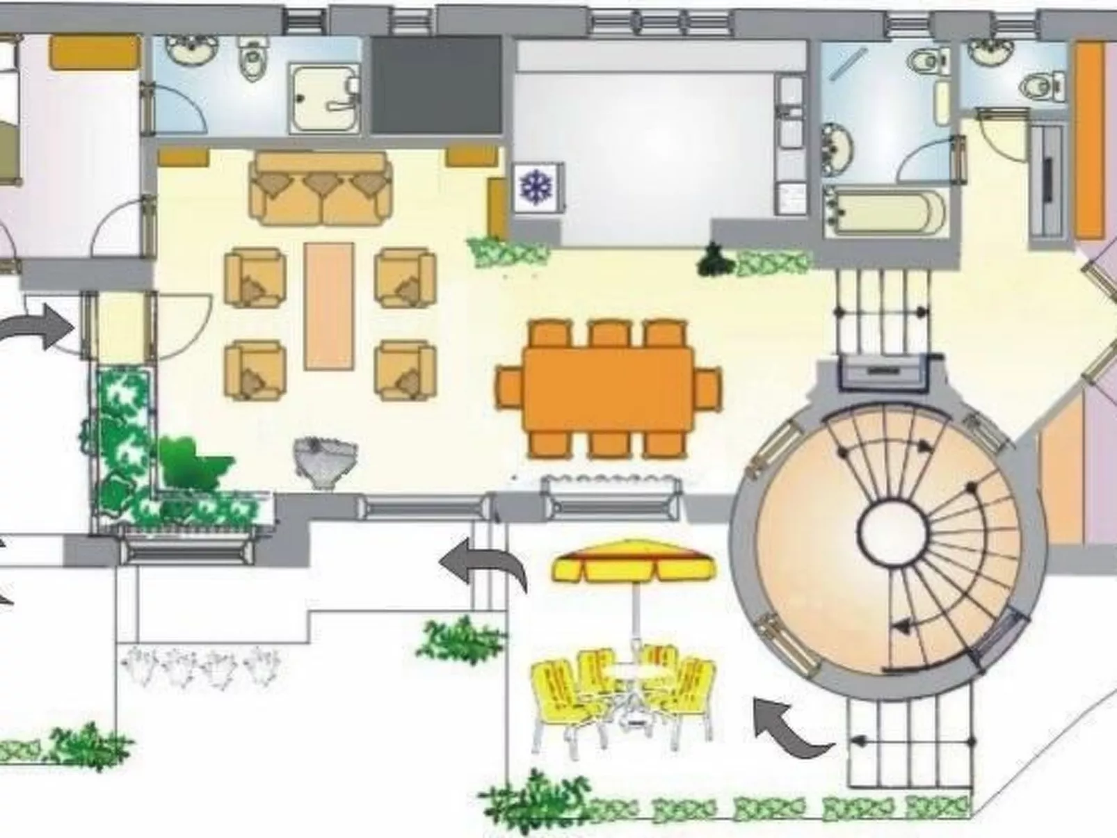 Wohnung mit privatem Pool