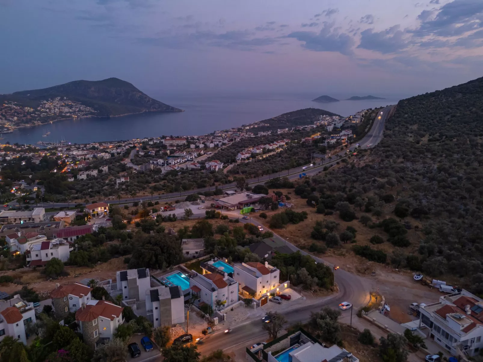 Ferienvilla "Ekinoks" mit Blick auf das Wasser-Dehors