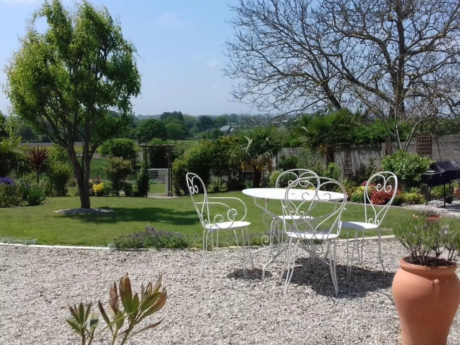 Gite Pamphilienne mit Blick auf Mont Saint Michel-Dehors